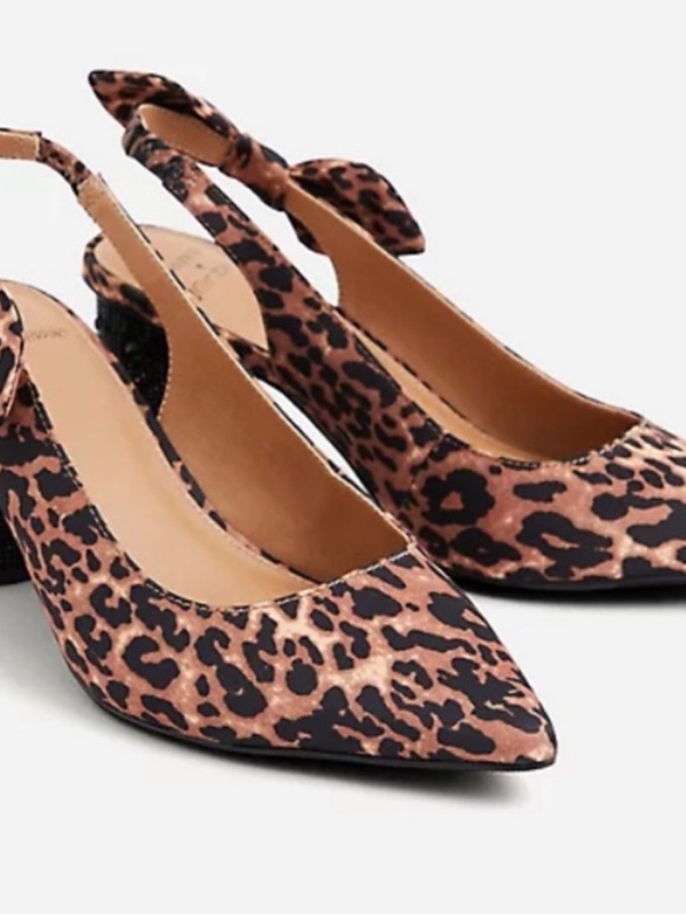 Leopard Print Slingback Pointed Toe Pumps - Brown/Black torrid betsey johnson
